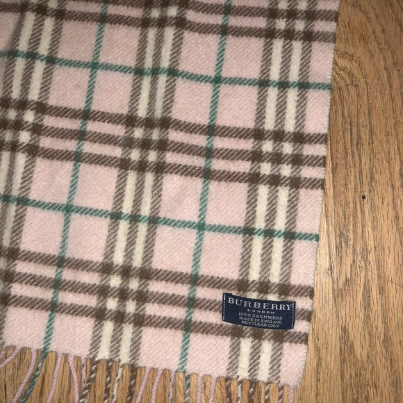 Burberry Accessories Burberry Cashmere Nova Check Candy Pink Scarf